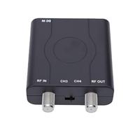 Diyeeni RF Modulator CVBS to RF NTSC Channel 3 or 4 Converter | ABS Housing, Plug and Play Setup, VHF Converter, VHS VCR DVD Player Game Console Compatibility, Coaxial TV Input