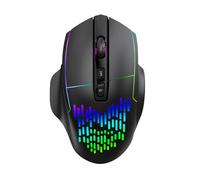 Diyeeni RGB Wireless Gaming Mouse, 500mAh Battery, Silent Buttons, 7 Buttons, RGB Lighting, 2.4G BT Modes, with Adjustable DPI, for PC Game