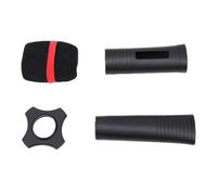 Diyeeni Silicone Wireless Microphone Handle Sleeve Mic Cover with Anti Slip Ring and Foam Windscreen for Home KTV Karaoke Stage Protection (Black)