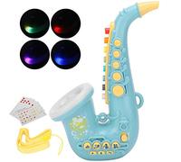 Diyeeni Simulation Saxophone Toy for Kids, 7 Function Buttons | Electronic Musical Toy with 10 Songs, AA Battery Powered, for Children Above 3 Years Old