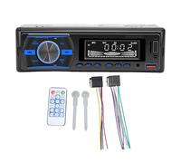 Diyeeni Single Din Bluetooth Car Stereo, Digital Media Receiver with RGB Light, AI Voice Assistant & Location Finding Car, Support FM, Lossless MP3, TF Card, AUX, Dual USB