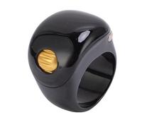 Diyeeni Smart Tasbih Ring Digital Finger Counter 7 Counting Channels 3Sizes Adjustable with 3 Vibration Modes Type C Charging 3 Months Standby for Muslim Prayer Zikr (Black)