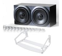 Diyeeni Speaker Wall Mount Holder for Sonos Five, Stainless Steel Mount with Installation Kits, Universal Speaker Stand Hanger, Hold Up to 35 Pounds, Space Saving (white)