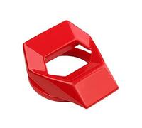 Diyeeni Universal Zinc Alloy Ignition Key Switch Cover, Smooth Corners Compact Size Engine Start Stop Button Decoration for Car, Premium Push Start Button Cover 150° Flip