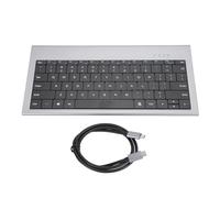 Diyeeni USB C Keyboard - Wired Keyboard with 11 in 1 Multi Hub, 78 Keys Wired Computer Keyboard for Mac/Laptop/Tablet, Ultra Slim Mini Keyboard Low Profile Keyboard Plug & Play
