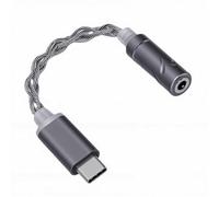 Diyeeni USB C to 3.5mm Headphone Adapter 24bit 96kHz Hi Res DAC CX31993 Chip with Inline Controls and Aluminum Alloy Build for IOS 15 16 17 for Android (Silver)