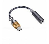 Diyeeni USB C to 3.5mm Headphone Adapter 24bit 96kHz Hi Res DAC CX31993 Chip with Inline Controls and Aluminum Alloy Build for IOS 15 16 17 for Android (Gold)