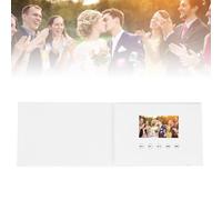 Diyeeni Video Greeting Card Electronic Video Brochure Customizable Playback with 720P HD Screen 4GB Memory for Wedding Xmas DIY Gifts (4.3 Inch 500mAh Li Ion Battery)