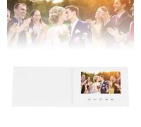 Diyeeni Video Greeting Card Electronic Video Brochure Customizable Playback with 720P HD Screen 4GB Memory for Wedding Xmas DIY Gifts (7 Inch 1500mAh Li Ion Battery)