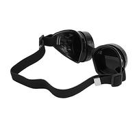 Diyeeni Vintage Steampunk Goggles Double Layer Sunglasses ABS Retro Party Prop Decor, Adjustable Elastic Strap, Disassembly Lenses, Unisex (#1)