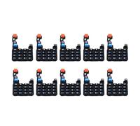 Diyeeni Walkie Talkie Numeric Keypad Replacement, Two Way Radio Numpad Replacement, Compatible with UV-5R UV-5RA UV-5RC UV-5RE Series, Walkie Talkie Repair Parts (10 Pcs)
