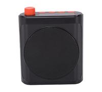 Diyeeni Wireless Voice Amplifier with Lavalier Mic, Bluetooth 5.3, Noise Reduction, 75mm Speaker, 30m Range Magnetic, for Classroom Teaching Conference Speeches (Black)
