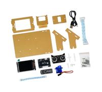 DIYer Ultrasonics Radars Scanner Set 0-180 Degree Servo Scan Angled Distance Digital Display Dynamic Radars Graphical for Hxfb Graphical Programming Realtime Corner Distance Measurement