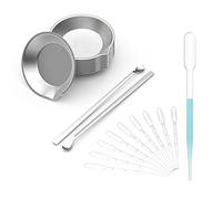 DIYESMART 12PCS Paint Tray, 2PCS Paint Stirrer and 10PCS Paint Eyedroppers Suit for Airbrush Painting, DIY Art Craft Painting, Model Painting, Hobby Paint Building Tools…