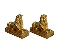diyfixlcd 2pcs Sphinx Figurine Resin Egyptian decor God Statue Desktop Table Mythology Pharaoh Decoration Ornaments