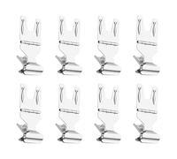 diyfixlcd 8 Pcs Metal POP Clip Sign Clips Stand Holder, Store Price Tag Card Holder, Advertising Display Clip Holder for Price Tag