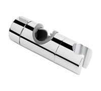 Diyfixlcd Adjustable Shower Head Holder for Slide Bar, Universal 18-25MM Shower Riser Rail Bathroom Replacement Hand Shower Bracket, Polished Chrome