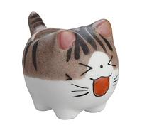 diyfixlcd Mini Ceramic Cute Animal Shaped Cartoon Home Decoration Vase Flower Pots Cat Shape Planter for Succulent Plant/Cactus Flower