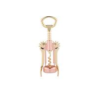 diyfixlcd Two-Tone Copper and Gold Winged Corkscrew, Self Centering Worm, Wine Bottle Opener, Lever Arms, Stainless Steel Set of 1