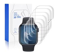 DiyGody 6PCS Compatible with Apple Watch Series 9/8/7 45mm Screen Protector, Self-Healing Soft TPU [Not Glass] Film with Anti-Scratch, HD & Sensitive for iWatch Series 9 45mm Screen Protector