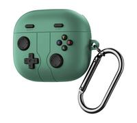 DiyGody Cool Case Compatible for Beats Powerbeats Pro 2 2025 with Keyring, Cover with Cartoon Game Console Design for Girls, Protective Case in Shockproof Anti-scratches Anti-dust Soft Silicone, Green