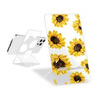 DiyGody Cute Phone Stand for Desk Clear Yellow Sunflower Girls Women Kids Pretty Flower Floral Adjustable Phone Stand Holder Desk Accessories Compatible for All Phones,Tablets,iPhone,Switch,iPad