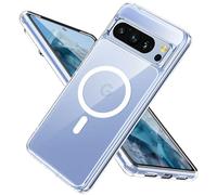 DiyGody for Google Pixel 8 Pro Case (2023) Magnetic Compatible for MagSafe,Crystal Clear Design Anti-Yellowing Shockproof Slim Hard PC Back Bumper Protective Cover for Google Pixel 8 Pro 6.7inch