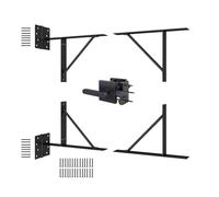 DIYHD Anti Sag Gate Kit with Left-Opening Latch, Heavy Duty Gate Reinforcement Hardware, No Sag Gate Bracket Kit for Wooden Fence Gates 26"-60" W up to 72" H, Black