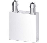 DIYhz Water Cooling Block Aluminum for Liquid Water Cooler Heat Sink System Graphics Radiator Heatsink Endothermic Head PC Computer CPU Silver (40mm x 40mm x 12mm)