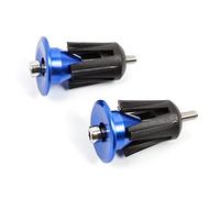 DIYI 2Pcs Aluminum Bicycle Bike Handlebar End Plugs Bungs Caps End Plugs for Most Bicycles Road Bike MTB (BLUE)