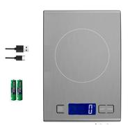 Diyife 15kg/33lbs Rechargeable Kitchen Scales, 1g Precision, Large Pan