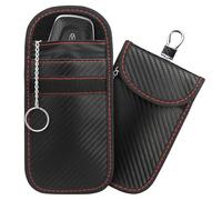 Diyife Faraday Bag for Car Keys, [2 Pack] [Gift for Men] Upgraded Car Key Antitheft Signal Blocker Pouch with Welt & Hook Securing Keyring, RFID Key Pouch for Keyless Car, Antitheft Key Fob Protector