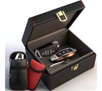 Diyife Faraday Box for Car Keys with 2 Pack Faraday Pouch, Fit 5-7 Car Keys