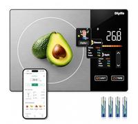Diyife Smart Food Scales Calorie Counting, [TFT Colorful Display] 25 Nutrients Kitchen Scales with APP Sync, Calorie & Macro Tracking, Keto, 5 Units, Tare, 5kg Nutrition Scales for Baking, Weight Loss