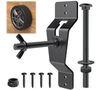 DIYIIRON Wall Mount Spare Tire Carrier for Trailer,Spare Tire Carrier Bracket for Enclosed Trailer,Universal Wheel Bracket Trailer Spare Tire Mount (Black)