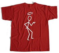 Diyilu Return of The Saint T Shirt - Stick Man The Saint Cult Tv Red M