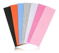 DiyJibb Headbands for Women Non Slip Headband 7PCS Sports Hair Bands for Women's Hair Sweat Bands Soft Cotton Cloth Stretchy Headbands for Workout Yoga Running