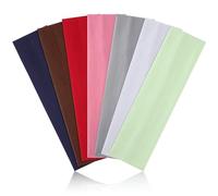 DiyJibb Headbands for Women Non Slip Headband 7PCS Sports Hair Bands for Women's Hair Sweat Bands Soft Cotton Cloth Stretchy Headbands for Workout Yoga Running