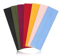 DiyJibb Headbands for Women Non Slip Headband 7PCS Sports Hair Bands for Women's Hair Sweat Bands Soft Cotton Cloth Stretchy Headbands for Workout Yoga Running