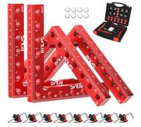 DIYLOG Corner Clamp for Woodworking, 90 Degree Corner Clamp, 4 Pack 5.5"x 5.5" Aluminum Alloy Right Angle Woodworking Tools, Positioning Squares for Picture Frame, Box, Cabinets, Drawers