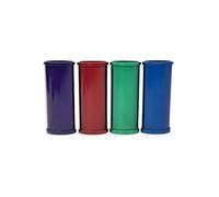 DIYLuxury 4-pack Black Silver Gold Rainbow Variety Pack Metal Lighter Case Reusable Lighter case covers for Regular Bic J6 lighters (Black Silver Gold Rainbow)