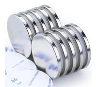 DIYMAG Powerful N52 Neodymium Disc Magnets, Strong, Permanent, Rare Earth Magnets. Fridge, DIY, Building, Scientific, Craft, and Office Magnets - 1.26 inch x 1/8 inch, Pack of 10