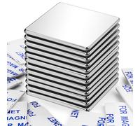 DIYMAG Strong Permanent Rare Earth Magnets,Powerful Neodymium Square Magnets for Fridge, DIY, Building, Science, Craft, and Office, 1.26 inch x 1.26 inch x 0.08 inch, Pack of 12