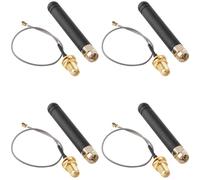 DIYmalls 868MHz LoRa Antenna 2dBi U.FL to SMA Connector Cable for Meshtastic Heltec 868 MHz Lora 32 V3 CubeCell HTCC-AB02S LoRa GPS Board Mesh Node T114 (Pack of 4)