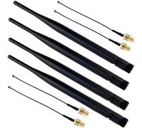 DIYmalls 868MHz LoRa Antenna 5dBi SMA Male 195mm + SMA Female Cable for Meshtastic ESP32 LoRa 32 V3 HTCC-AB02S LoRa32u4II Mesh Node T114 (Pack of 4)