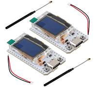 DIYmalls 868MHz LoRa ESP32 OLED Board V3 + LoRa Antenna 868 MHz for Meshtastic LoRawan IOT (Pack of 2), not Compatible with Heltec LoRa32 V2