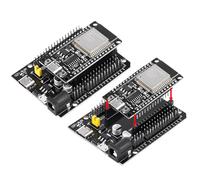 Diymore 2 Sets for ESP32S Breakout Board,NodeMcu for ESP32 Development Board WLAN WiFi Bluetooth Terminal Adapter
