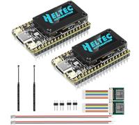 diymore 2PCS ESP32 LoRa V4 Development Board with GPS Module, Upgraded ESP32 S3 LoRa Architecture, Wi-Fi, Bluetooth, 16MB Flash, 863-928MHz, Support GPS and Solar for Arduino Meshtastic LoRaWAN