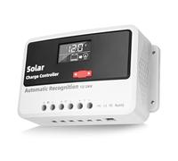 diymore 30A Solar Charge Controller 12V/24V/48V Solar Controller, Solar Panel Battery Intelligent Solar Regulator PWM with LCD Display, Dual USB Port Suitable for Lead Acid and Lithium Batteries