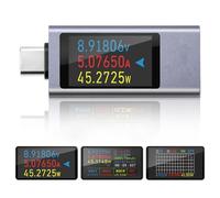 diymore 360W USB C Tester Measuring Device 4-30V 0-12A Current Meter, Capacity Voltage Tester, Power Meter Power Capacity Detector With Curve Display